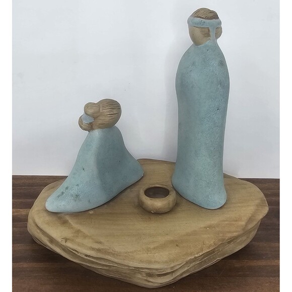 Vtg Jack Black Navajo Pottery Couple Praying On Mesa Ceramic Sculpture Signed - Picture 1 of 14